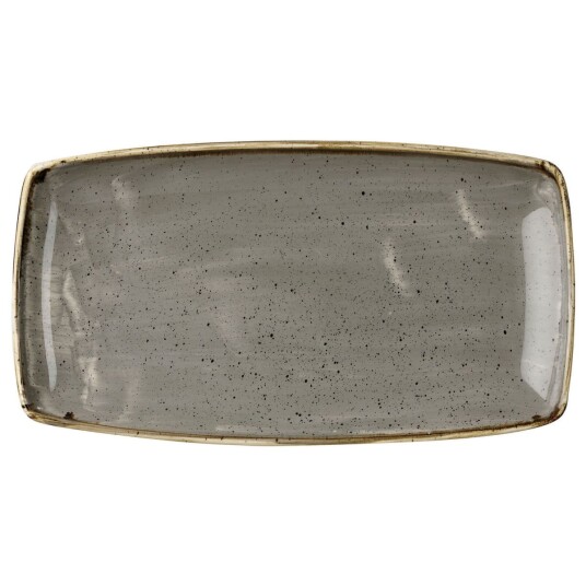 Churchill Oblong fat Stonecast Peppercorn 29.5x15 cm  Grå/Brun Rektangulær 12 Stykk / Forpakning