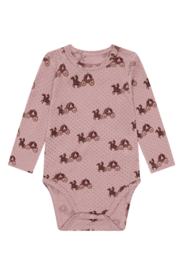 Hust & Claire Bocel ull/tencel body til barn - adobe rose Hust & Claire Bocel ull/tencel body til barn - adobe rose