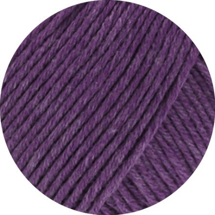 Lana Grossa Soft Cotton Garn 53 Antrasitt Fiolett