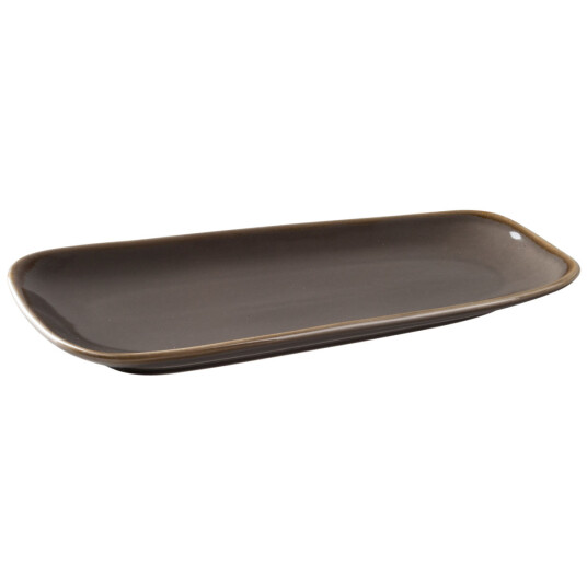 PULSIVA Serveringsfat Glaze 2.0; 33.5x17x4 cm (LxBxH); Grå; Rektangulær; 4 Stykk / Forpakning PULSIVA Serveringsfat Glaze 2.0; 33.5x17x4 cm (LxBxH); Grå; Rektangulær; 4 Stykk / Forpakning