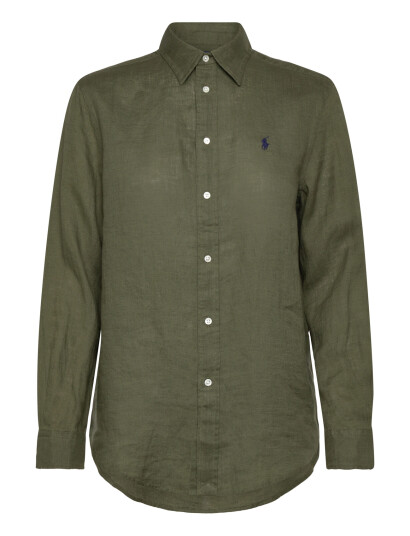 Polo Ralph Lauren Classic Fit Linen Shirt - Green - XL