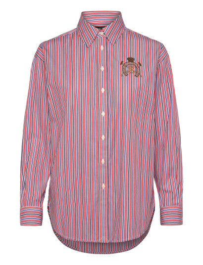 Lauren Ralph Lauren Relaxed Fit Striped Broadcloth Shirt - Multi/patterned - M