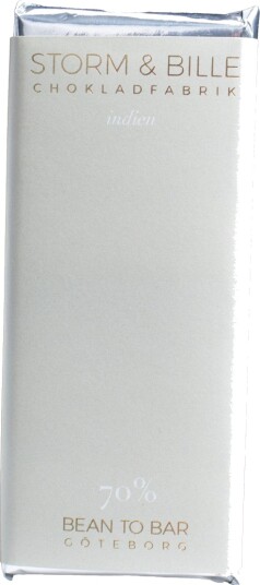 Storm & Bille 70 % India Dark Chocolate 40g Storm & Bille 70 % India Dark Chocolate 40g