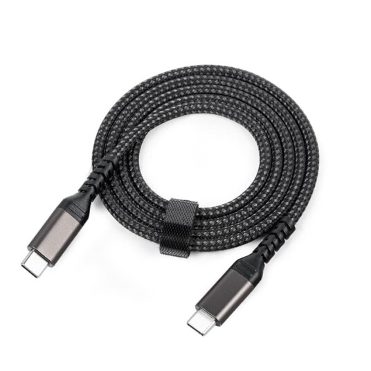 INF Kabel, USB-C til USB-C 5A/20V PD 100W Sort 2 m INF Kabel, USB-C til USB-C 5A/20V PD 100W Sort 2 m