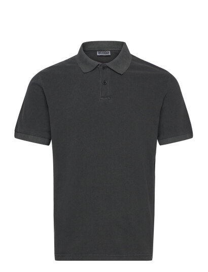 Weekday Short-Sleeved Cotton Piqué Polo Shirt - Grey - S