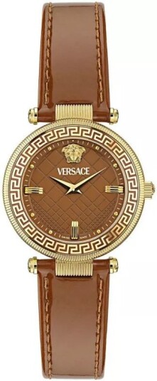 Versace Dameklokke VE8B00124 Reve Brun/Lær Ø42 mm