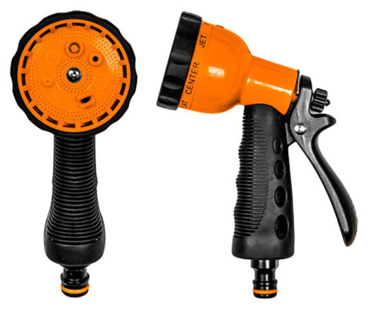 Bradas Spraypistol med 8 funksjoner for hageslange