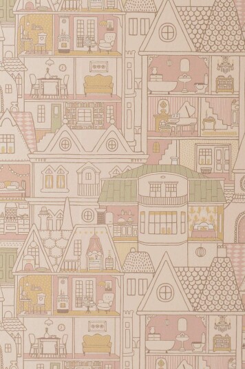 Majvillan Tapet Dollhouse Sunny Pink