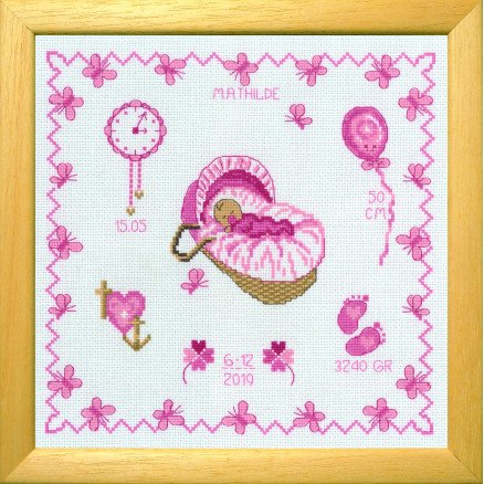 Permin Broderisett Mathilde 22x22cm