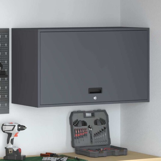 vidaXL Veggskap for garasje Antrasitt 90 x 40 x 53 cm