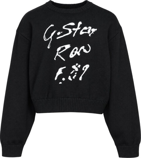 G Star RAW Genser Strikk Crew Svart G Star RAW 14 år (164) Genser Hvit