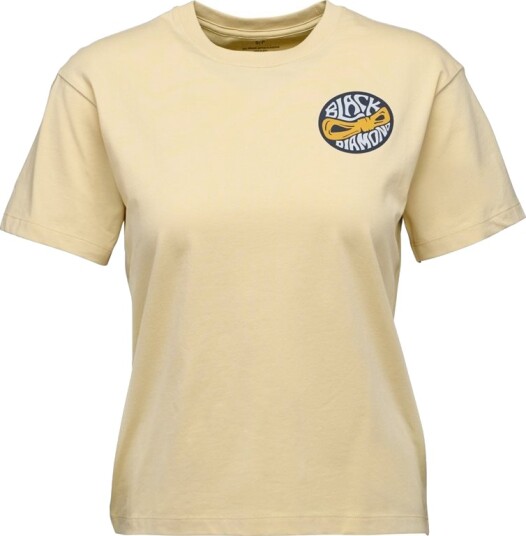 Black Diamond W Rope Badge Ss Tee White Oak Black Diamond W Rope Badge Ss Tee White Oak