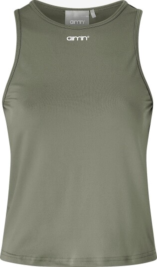 Aim'n Treningstopp Soft Basic Singlet Grønn