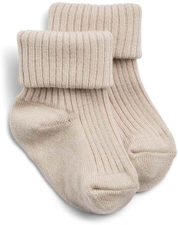 Wheat ull Wheat Ziggy rib sokker i ull til baby Offwhite Wheat ull Wheat Ziggy rib sokker i ull til baby Offwhite