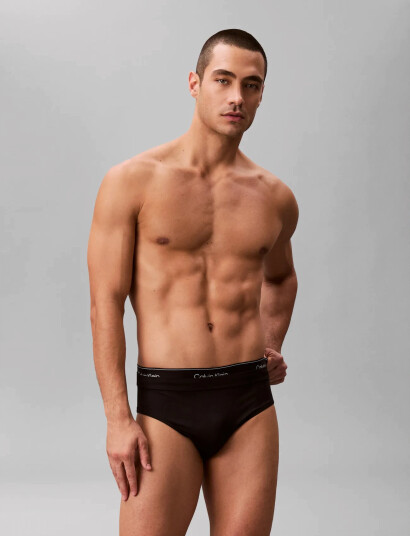 Calvin Klein Brief Double Waistband Black L Calvin Klein Brief Double Waistband Black L