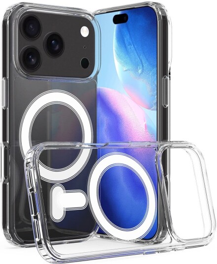 EIDERWOOD iPhone 17 Pro Max Hybrid Plast Deksel MagSafe Kompatibel Gjennomsiktig