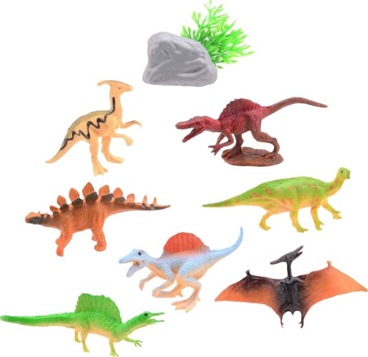 Johntoy Animal World Dinosaursett 3+ År 8 Deler