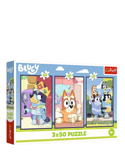 Trefl Pappussel Trefl 3X50 Bitar Bluey Family - Blue - ONE SIZE