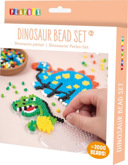 Playbox Perlesett Dinosaurer 2000 Stk