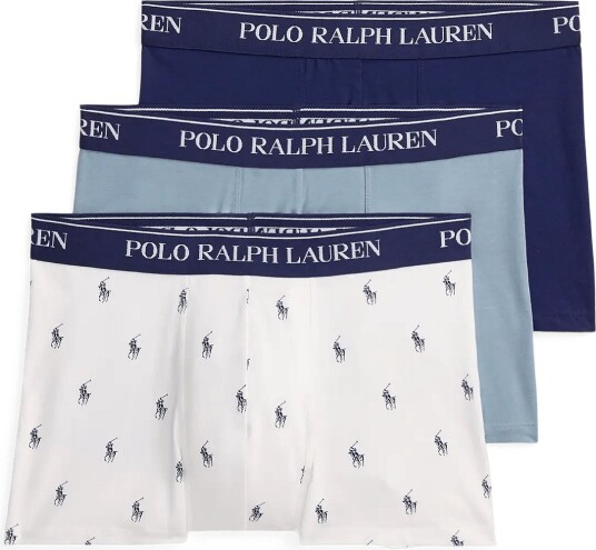 Polo Ralph Lauren Classic Stretch Cotton Trunk 3 Pack   Navy   XL