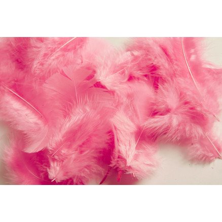 Diverse Fjær Dun Rosa 5 8cm ca 7g