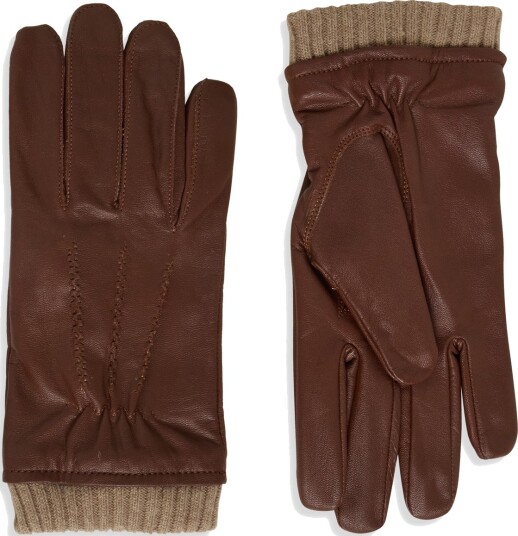 Upfront Jock Gloves   Brown   L