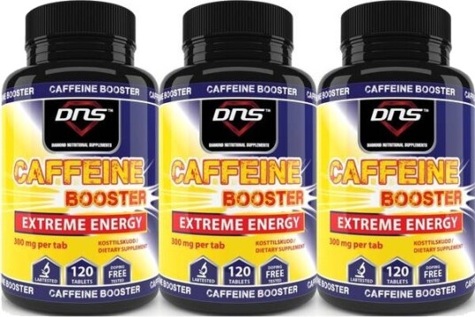 DNS 3-Pack Koffeintabletter - Caffeine Booster 120 Tabs