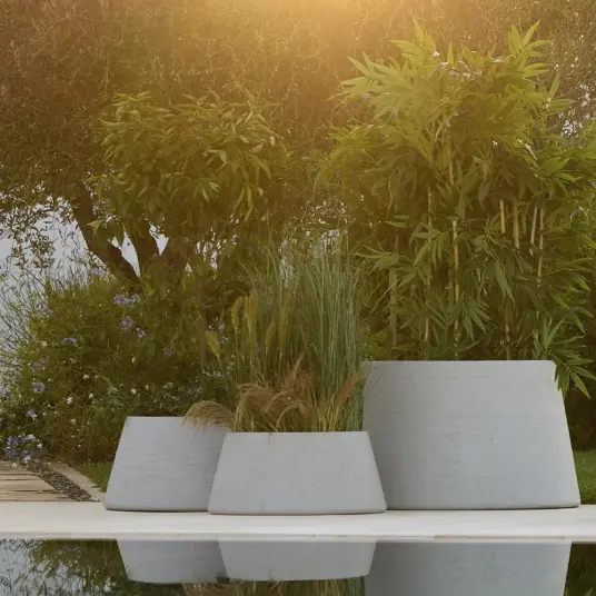 Cane line Soil potte trapez stor Concrete structure fiberglas Cane line Soil potte trapez stor Concrete structure fiberglas