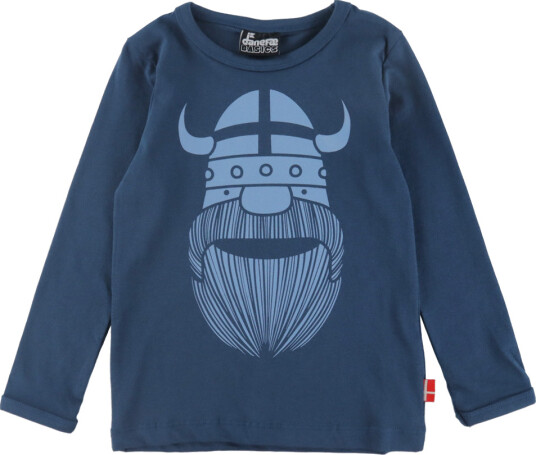 Danefæ Genser DaneBasic Dark Grey Blue Erik Danefæ 6 år (116) Genser Lyseblå Marineblå