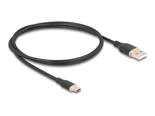 Delock Usb kabel Usb hann Til 24 Pin Usb c 2.0 3 A 1 M Svart