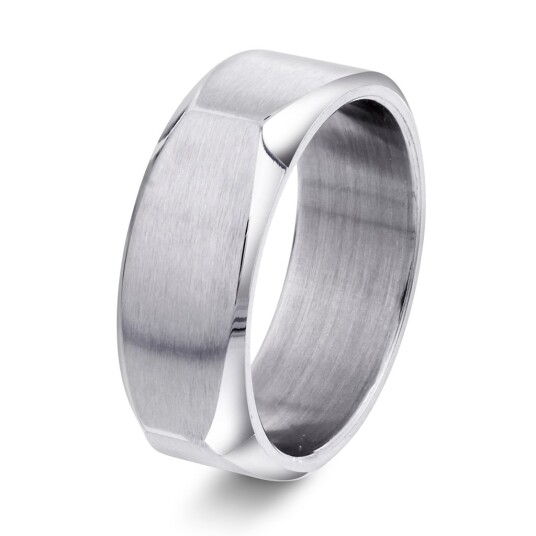 Alexander, Ring i stål, størrelse 62
