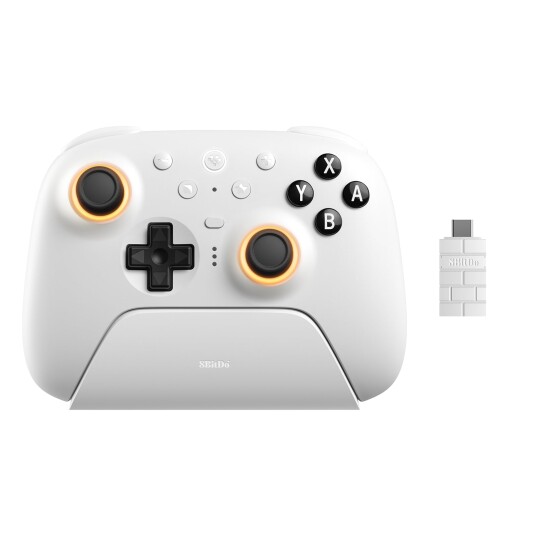 8BitDo Ultimate 2 Trådløs Bluetooth Kontroller hvit 8BitDo Ultimate 2 Trådløs Bluetooth Kontroller hvit