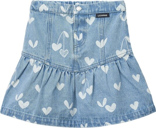 Liewood Dayla Printed Denim Skirt Blue 116