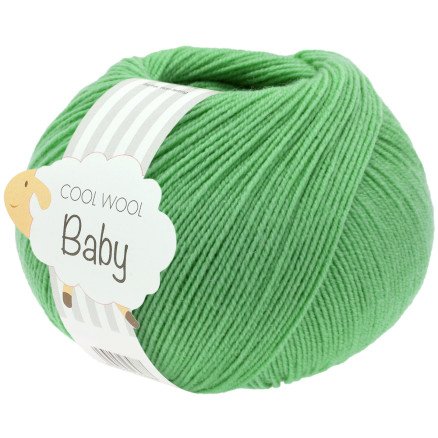 Lana Grossa Cool Wool Baby Garn 325 Jadegrønn