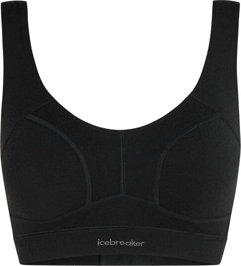 Icebreaker Women Merino Queens Clasp Bra Black Xl