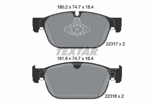Bremseklosser TEXTAR 2231701 Bremseklosser TEXTAR 2231701