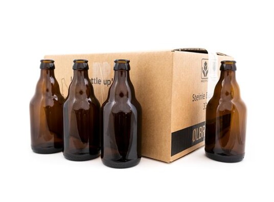 Eske med 20 stk 0,33 Steinie flasker