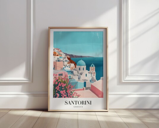 Plakat Santorini Hellas