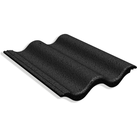 Benders Takstein Palema Dobbelkrum Ru Betong Svart 4.1kg