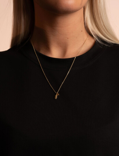 SNÖ of Sweden Cat Stone Pendant Chain Neck 50 G/Brown 50 Cm Gold 50 CM SNÖ of Sweden Cat Stone Pendant Chain Neck 50 G/Brown 50 Cm Gold 50 CM