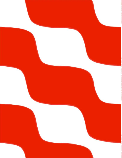 Marimekko Taifuuni stoff Natural white orange red bomull
