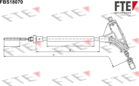 FTE 9250531 Tautrekk håndbremse