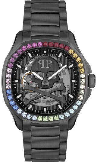 Philipp Plein Herreklokke PWRAA0823 High Conic Sort/Stål Ø42 mm