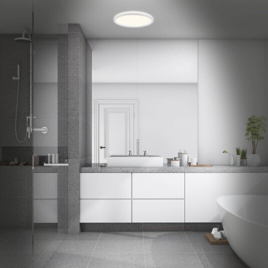 Briloner Taklampe Slim Drip, Hvit / opal, Baderom, Kunststoff, Moderne Briloner Taklampe Slim Drip, Hvit / opal, Baderom, Kunststoff, Moderne