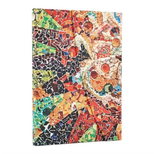 2026 Gaudi's Sun (Gaudi’s Mosaics) Midi 12 month Verso Hardcover Flexi Dayplanner 2026 (Wrap Closure) 2026 Gaudi's Sun (Gaudi’s Mosaics) Midi 12 month Verso Hardcover Flexi Dayplanner 2026 (Wrap Closure)