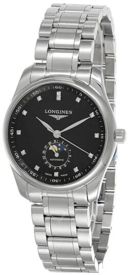 Longines Herreklokke L2.909.4.57.6 Master Sort/Stål Ø40 mm
