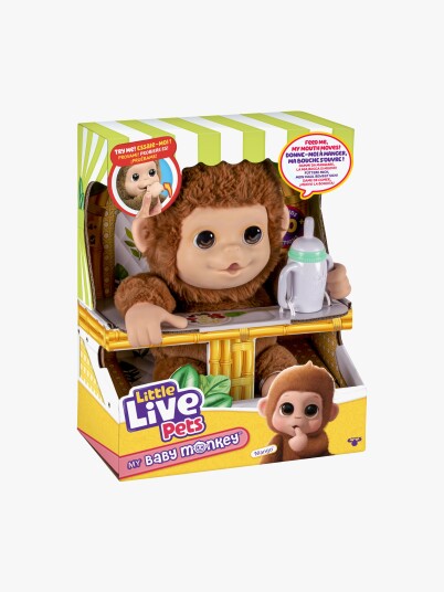 Little Live Pets Little Live Pets My Baby Monkey - Brown - ONE SIZE Little Live Pets Little Live Pets My Baby Monkey - Brown - ONE SIZE