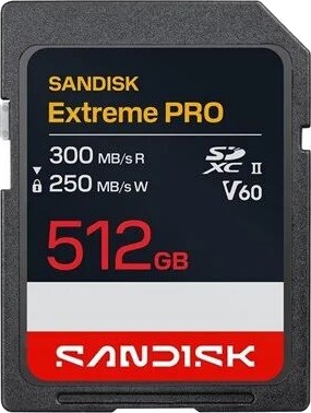 SANDISK Extreme PRO - flash memory card - 512 GB - SDXC UHS-II