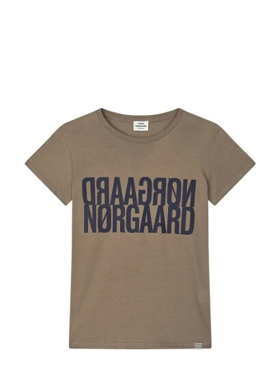 Mads Nørgaard Single Cotton Tuvina Tee Brown 104