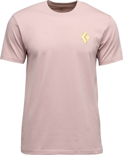Black Diamond Men"s Shredded Short Sleeve Tee Pale Mauve S Black Diamond Men"s Shredded Short Sleeve Tee Pale Mauve S
